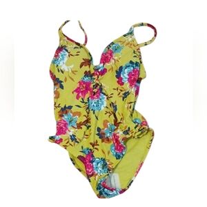 NWOT Floral One-Piece Swimsuit